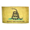 Gadsden Flag - Don't Tread on Me Flags Distressed Weathered Aged Vintage Design -3 X 5 ft. Standard