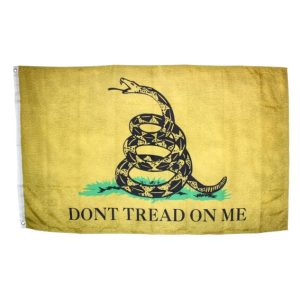 Gadsden Flag - Don't Tread on Me Flags Distressed Weathered Aged Vintage Design -3 X 5 ft. Standard
