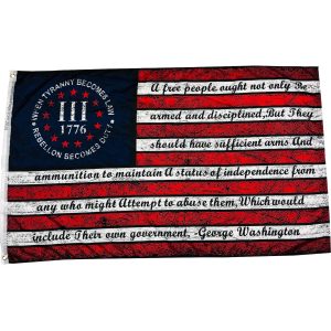 GW quote flag 1776 TJ When Tyranny Becomes Law