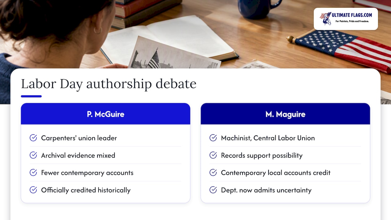 Contested authorship and common myths — overview diagram