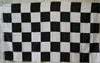 flag checkered black and white nylon printed flag 3 x 5