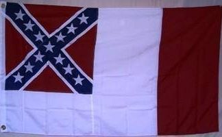 3rd National Confederate Flag Double Nylon Embroidered 4 x 6 ft.