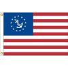 U.S. Yacht Flag - Ensign Flag Sewn & Embroidered Nylon Flags 16" x 24" (USA MADE)