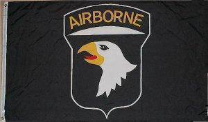 101st Airborne (Black) Flag 3 X 5 ft. Standard