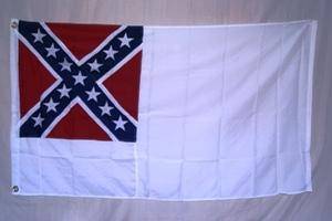 2nd National Confederate Flag Stainless Banner Jackson Flag 3x5, 4x6 ft Nylon Printed