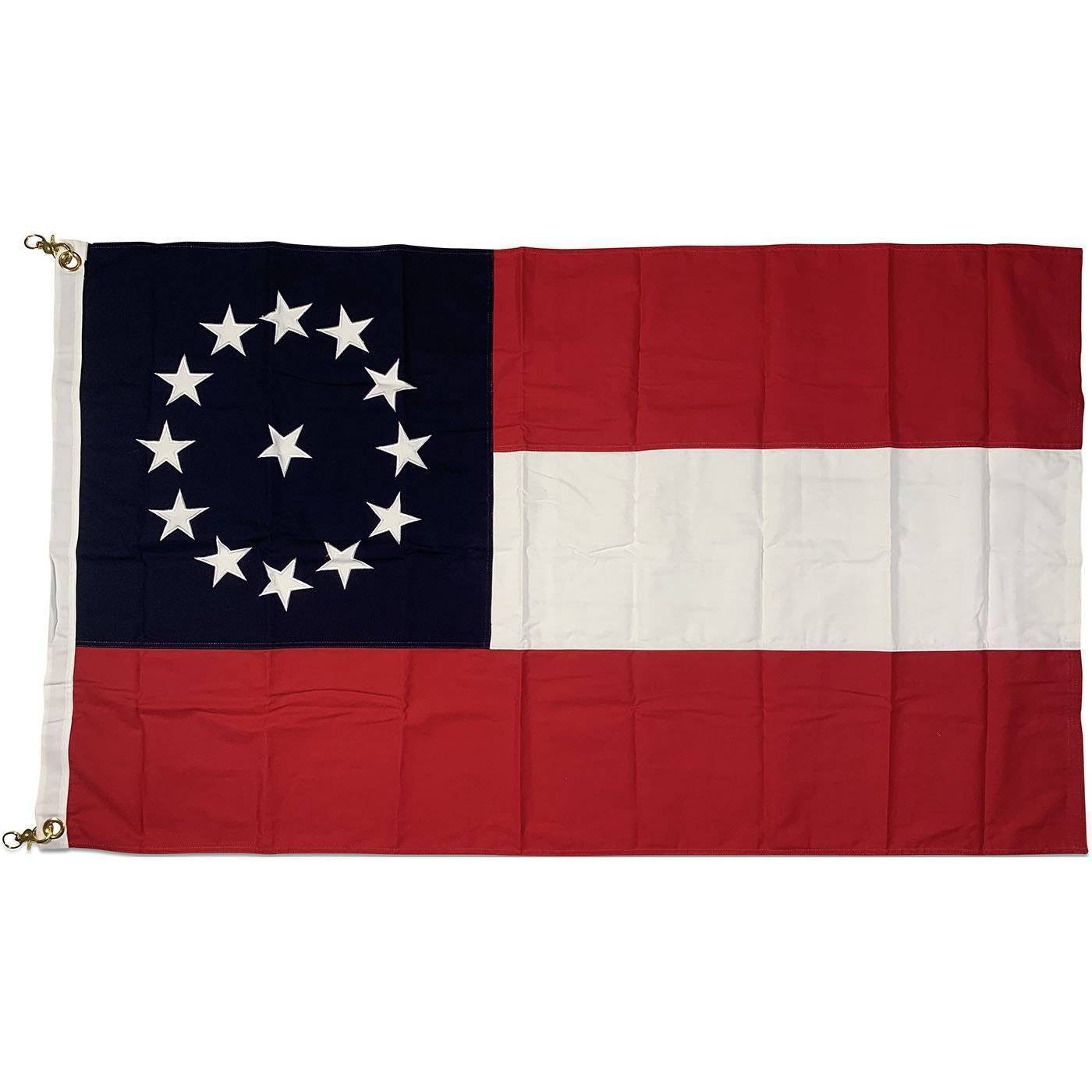 Jefferson Davis Beauvoir Flag Cotton 3 x 5 ft. - Image 7