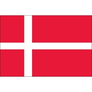 Denmark Flag Nylon Sewn Embroidered Flags 3x5 ft