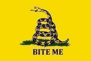 Bite Me Flag with Gadsden Snake 3 X 5 ft. Standard