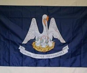 Louisiana Flag State of LA Flag Nylon Embroidered 3 x 5 ft.