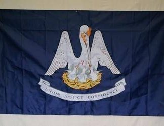 Louisiana Flag State of LA Flag Nylon Embroidered 3 x 5 ft.