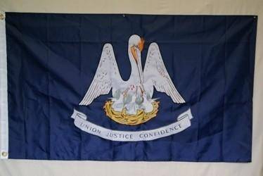 Louisiana Flag State of LA Flag Nylon Embroidered 3 x 5 ft.