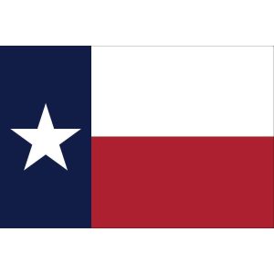 State of Texas Flag 3 x 5 ft. Sewn Nylon (Made in America)