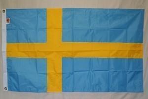 Sweden Nylon Embroidered Flag 3 x 5 ft.