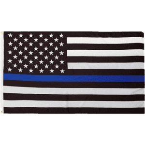 Police Thin Blue Line USA Flag 2 X 3 ft. STANDARD