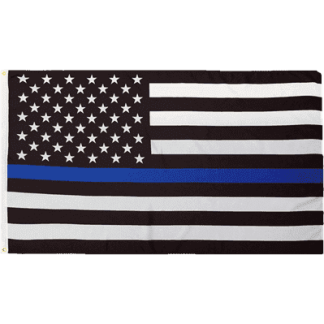 Police Thin Blue Line USA Flag 2 X 3 ft. STANDARD