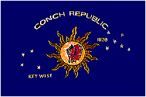 Conch Republic Flag - Key West Flags - 3X5 ft Double Sided Nylon