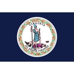 Virginia Flag - Nylon  3 x 5 ft. (USA Made)