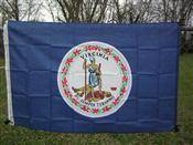 Virginia Flag -Nylon Printed 3x5,4x6 ft