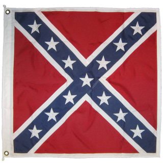 Rebel Confederate Battle Flag Cavalry Cotton with Grommets 52x52 Inch