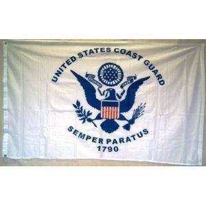 Coast Guard Flag Outdoor Commercial Poly-Max Heavy Duty 3 x 5 USA MADE