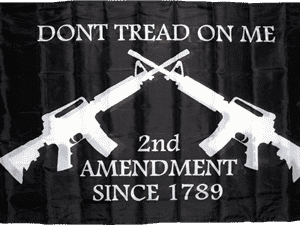 2nd amendment flag dont tread on me black flags for sale