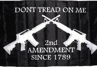 2nd amendment flag dont tread on me black flags for sale