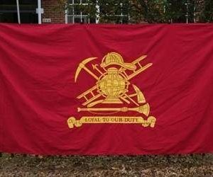 Fire Fighter Cotton Flag 5 x 9.5 Casket Size