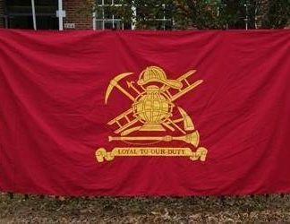 Fire Fighter Cotton Flag 5 x 9.5 Casket Size