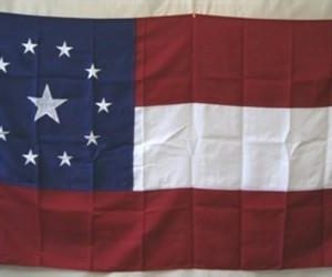 First National 11 Stars and Bars Flag - Double Nylon Embroidered 4 x 6 ft.