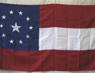 First National 11 Stars and Bars Flag - Double Nylon Embroidered 4 x 6 ft.