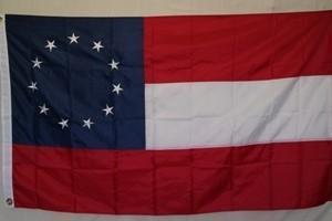 First National Flag 11 Stars in Circle Flags of CSA Nylon Embroidered 3 x 5 ft.