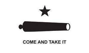 Gonzales Come and Take It Flag with Cannon -Double Sided Nylon Printed 3 x 5 ft.