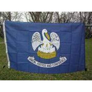 Louisiana Nylon Printed Flag 3 x 5 ft.