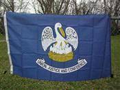 Louisiana Nylon Printed Flag 3 x 5 ft.