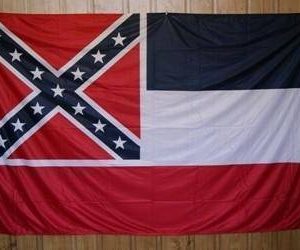 Mississippi State Flag - Old MS Flags - Outdoor Nylon Printed - 6x10