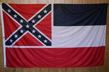 Mississippi State Flag - Old MS Flags - Outdoor Nylon Printed - 6x10
