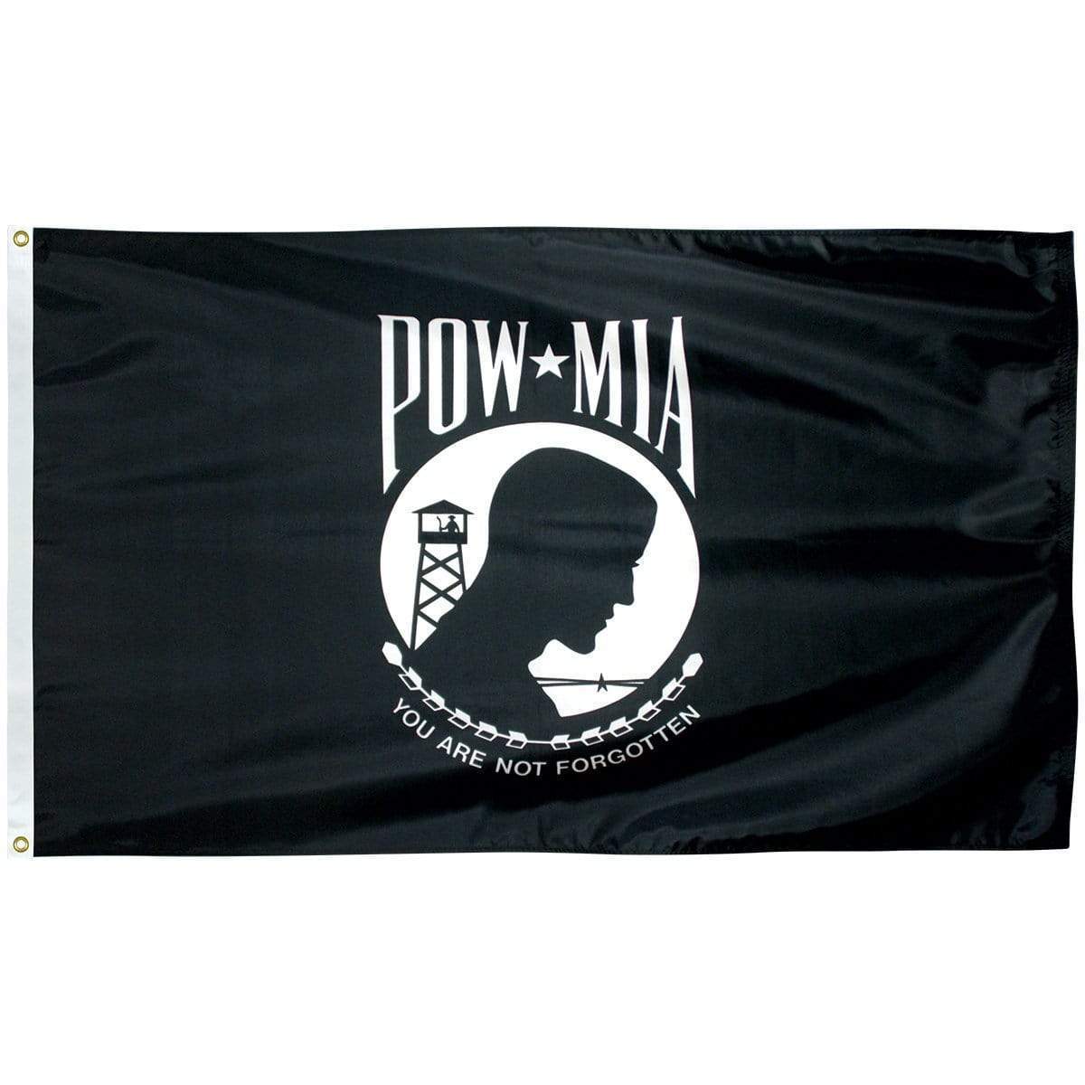 POW/MIA 3 x 5 Poly-Cotton Flag (USA Made)