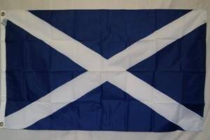 Scotland Flag, St. Andrews Cross Flag Nylon Embroidered 3 x 5 ft.
