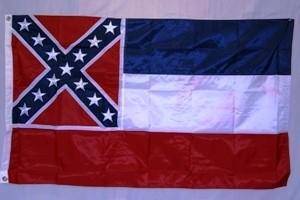 old mississippi flag embroidered outdoor nylon