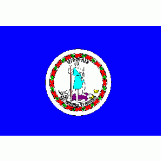 State of Virginia Flag 4 X 6 ft. Large
