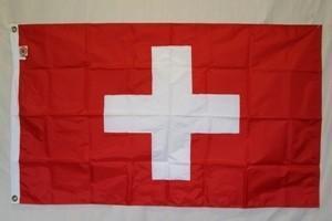 Switzerland Flag Nylon Embroidered 3 x 5 ft.