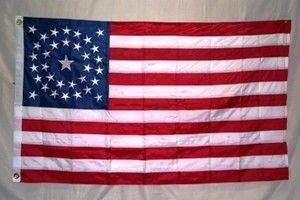USA 34 Star Flag In a Circle Nylon Embroidered 3 x 5 ft.