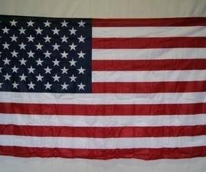 USA Flag Knitted Nylon  5 x 8 ft Jumbo