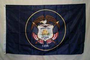 Utah Nylon Printed Flag 3 x 5 ft.