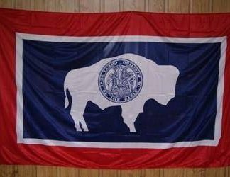 Wyoming Flag - Flag of WY - Knitted Nylon 5 x 8 Outdoor