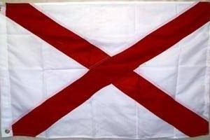 Alabama Double Nylon Embroidered Flag 6 x 10  ft.