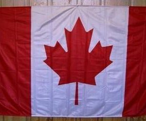 Canada Knitted Nylon 3 x 5 Flag
