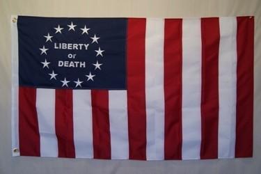 Liberty or Death Flag – 3x5 ft Sewn Double Nylon Embroidered Outdoor Banner - Image 11