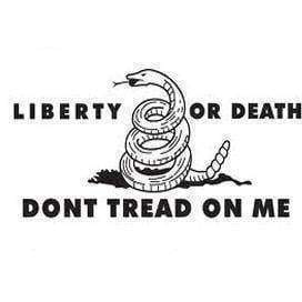 Liberty or Death Flag  White Dont Tread on Me Flag 3 X 5 ft. Standard