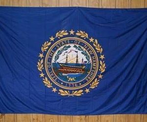 New Hampshire Knitted Nylon 5 x 8 Flag